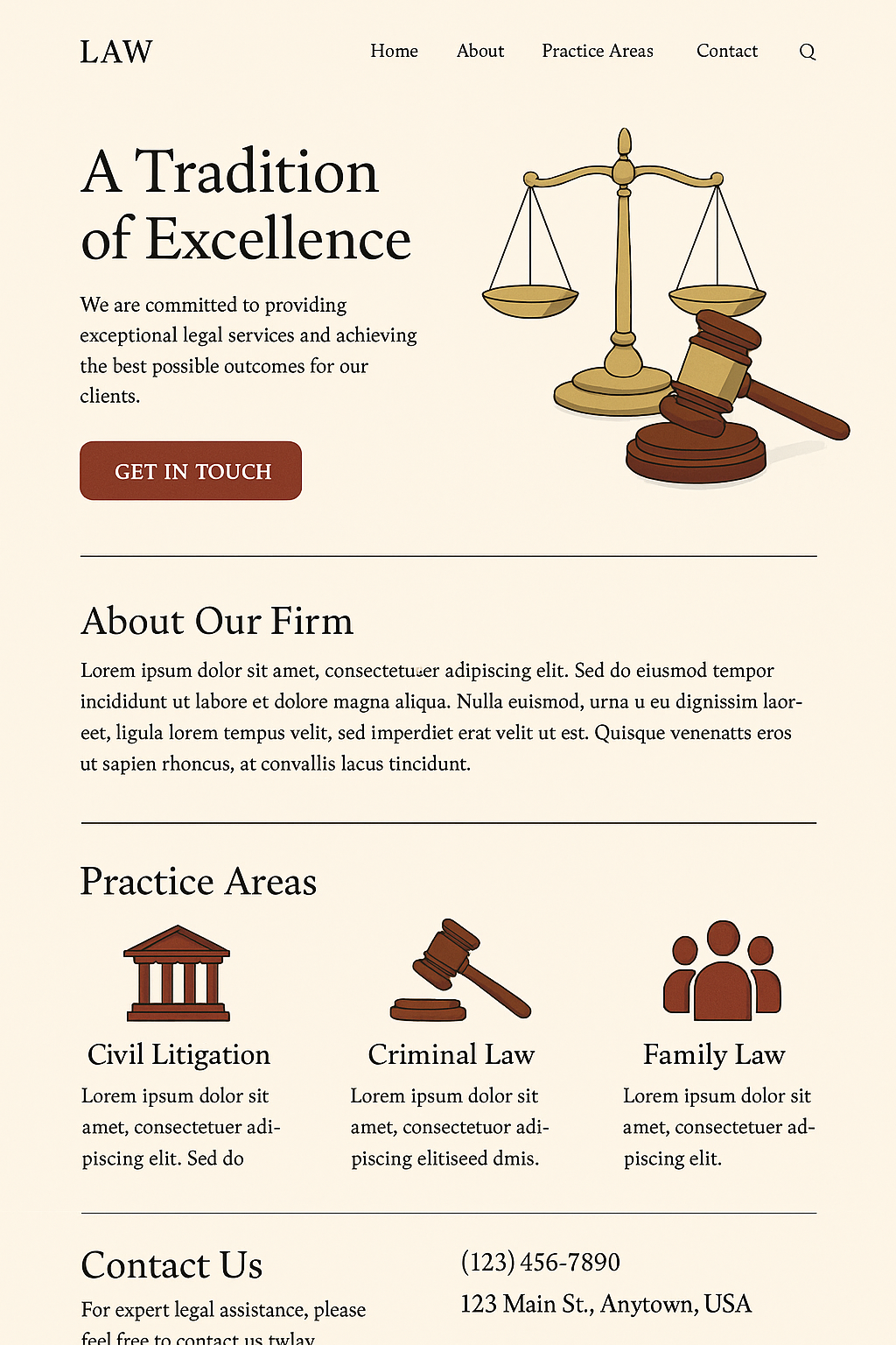 Classic Law Template