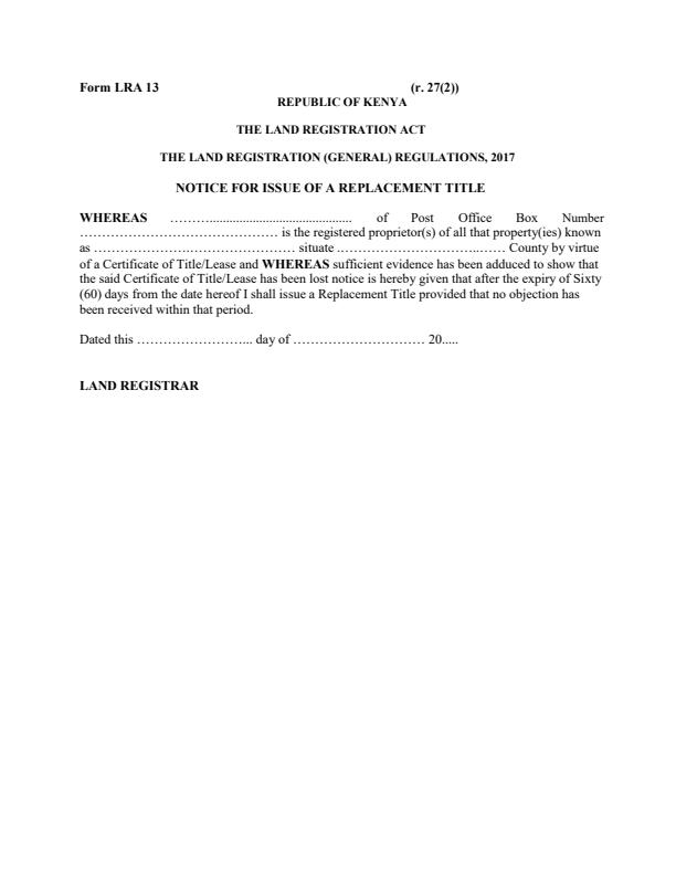 Notice-for-Issue-of-a-Replacement-Title-Form-LRA-13_1087_0.jpg